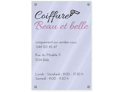 firmenschild-acrylglas-hoch-coiffeur