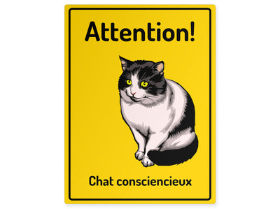 tierschild-hoch-achtung-pflichtbewusste-katze