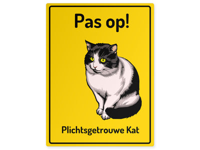 tierschild-hoch-achtung-pflichtbewusste-katze
