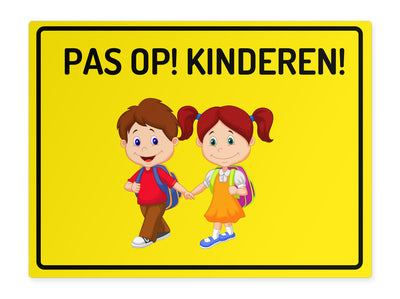 kinderschild-quer-kinder-achtung-kinder-gelb
